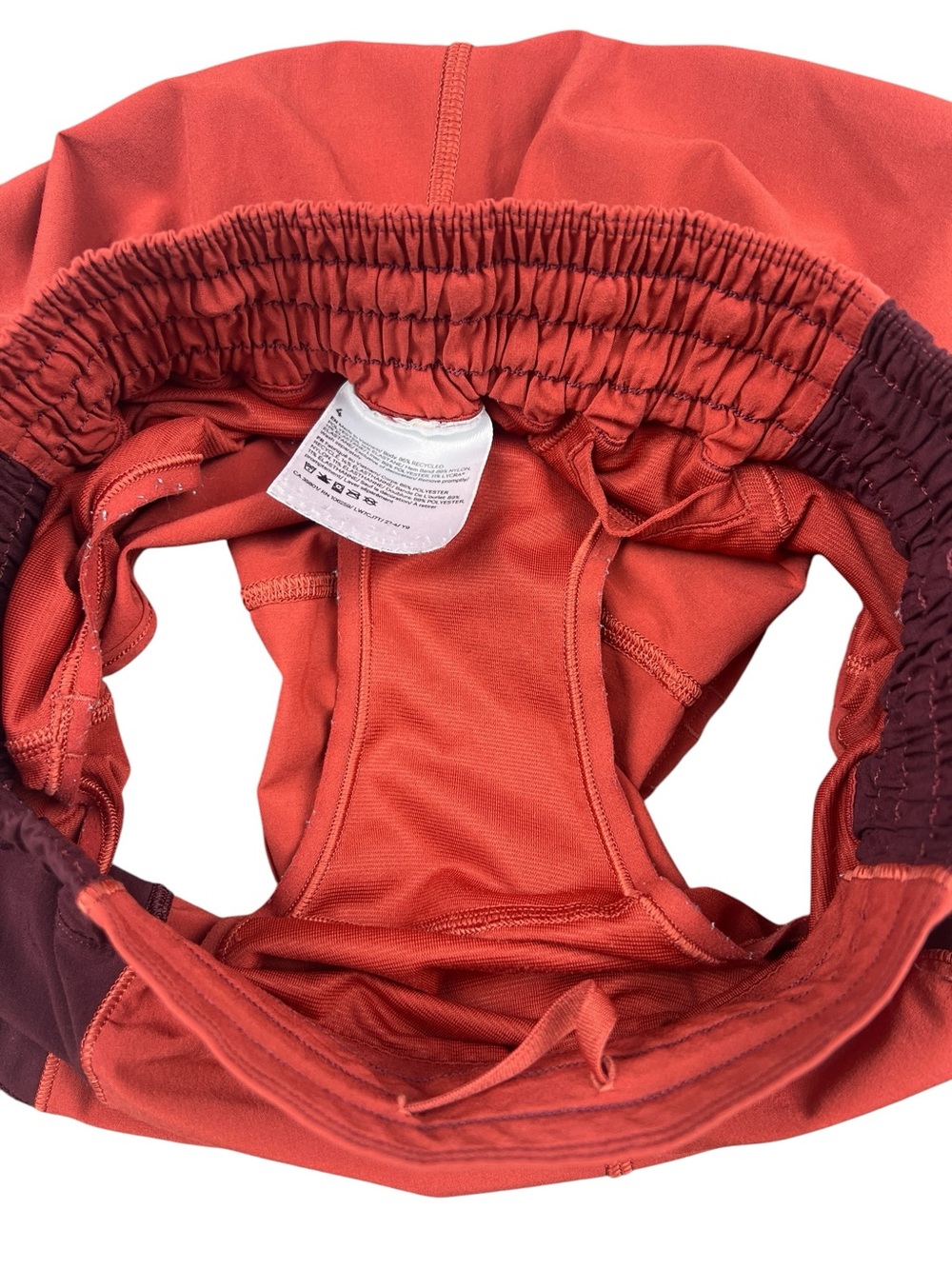 Lululemon Hotty Hot Short Women’s 4 Red Merlot Colorblock Athletic Running Lined - Picture 4 of 12